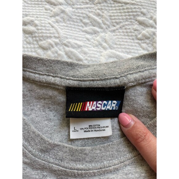 Vintage Nascar Graphic Shirt women’s  size large gray short sleeve - Picture 5 of 6